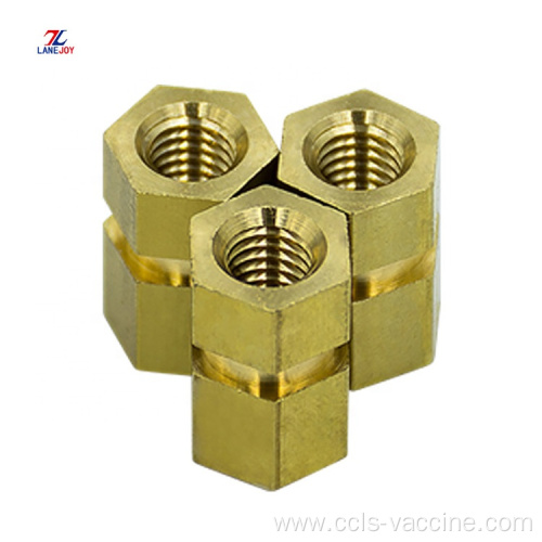 Cold Forming Insert Threading hex head Brass Nut